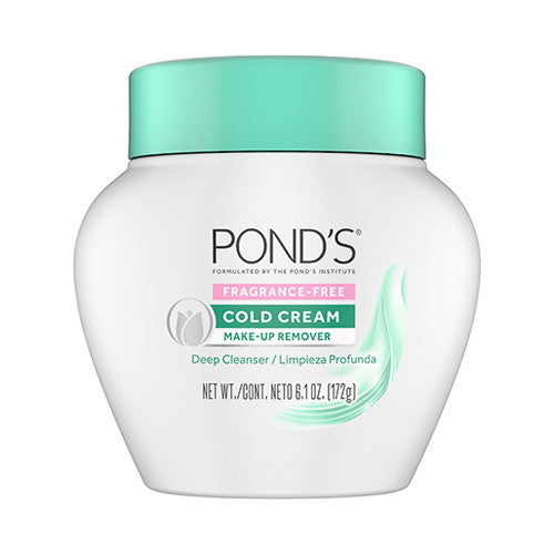Ponds Cold Cream Make Up Remover, Fragrance Free, 6.1 Oz